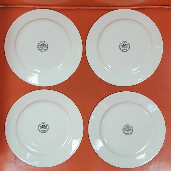 Classic Dudson White Porcelain Dinner Side Plates - Set of 4 - Picture 2 of 11